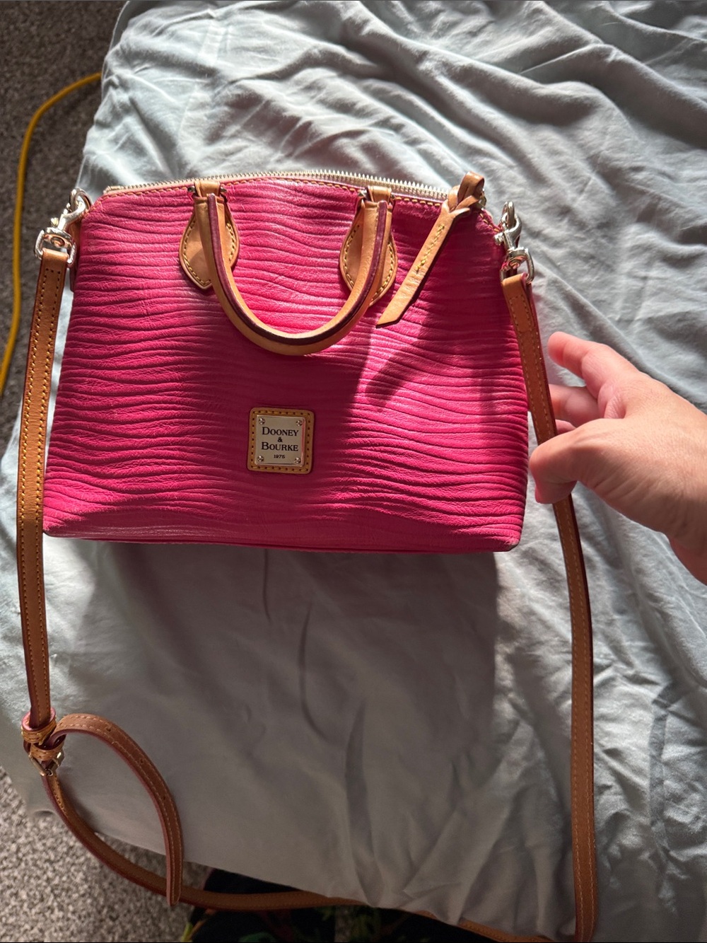 Dooney and Bourke Hot Pink Cossbody Bag EUC